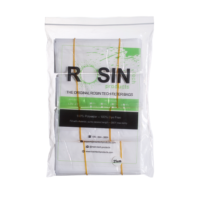 RTP Rosin Filter Bags - 1.75 inch by 5 inch, Rosin Filter Bags by Rosin Tech Products available at rosintechproducts.com